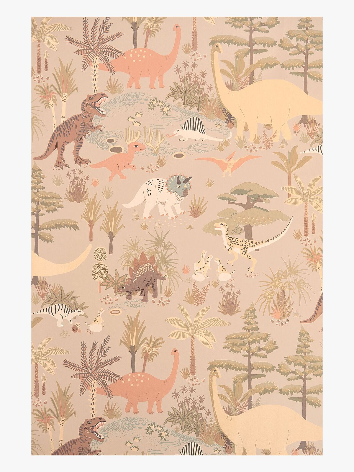 Majvillan Tapete Dinosaur Vibes, Sandy Beige