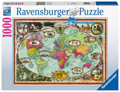 Ravensburger Puzzle Radtour um die Welt 1000 Teile