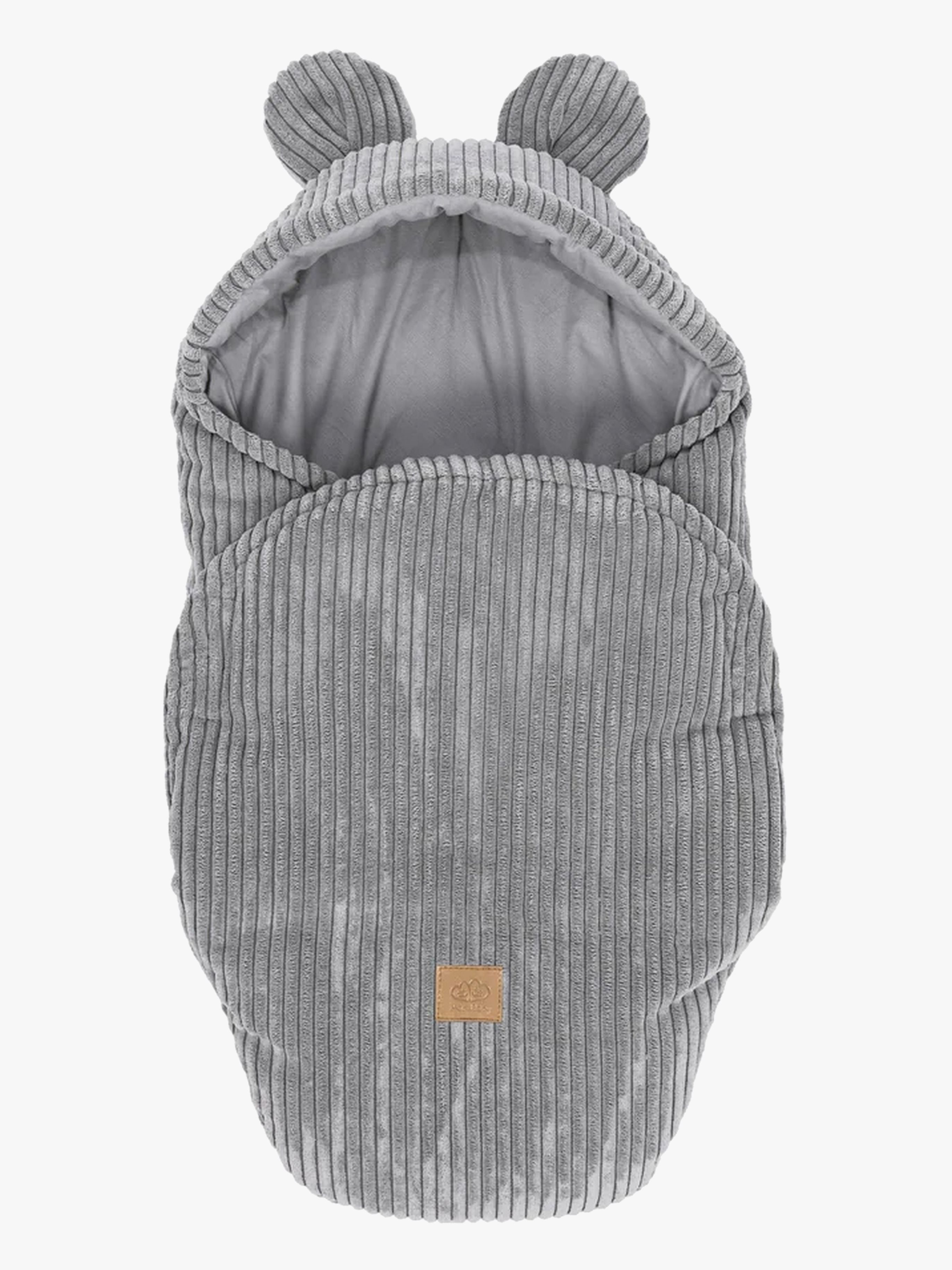 MeowBaby Aesthetic Pucktuch mit Bärenohren, Grey