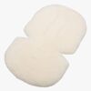 Tinkafu Lammfell Bubble Sitzpolster, White