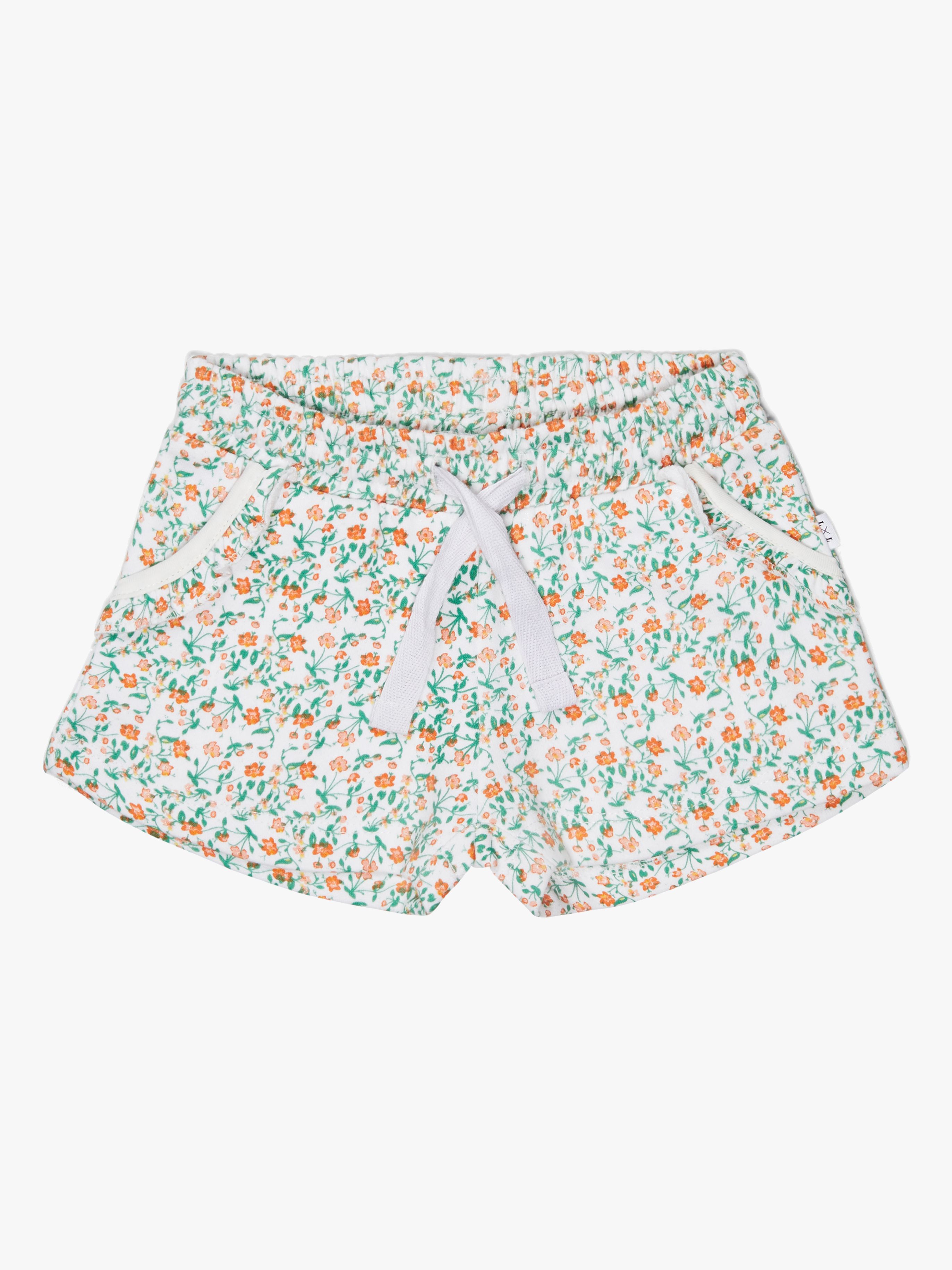 Luca &  Lola Duna Shorts, White/Flowers 110–116