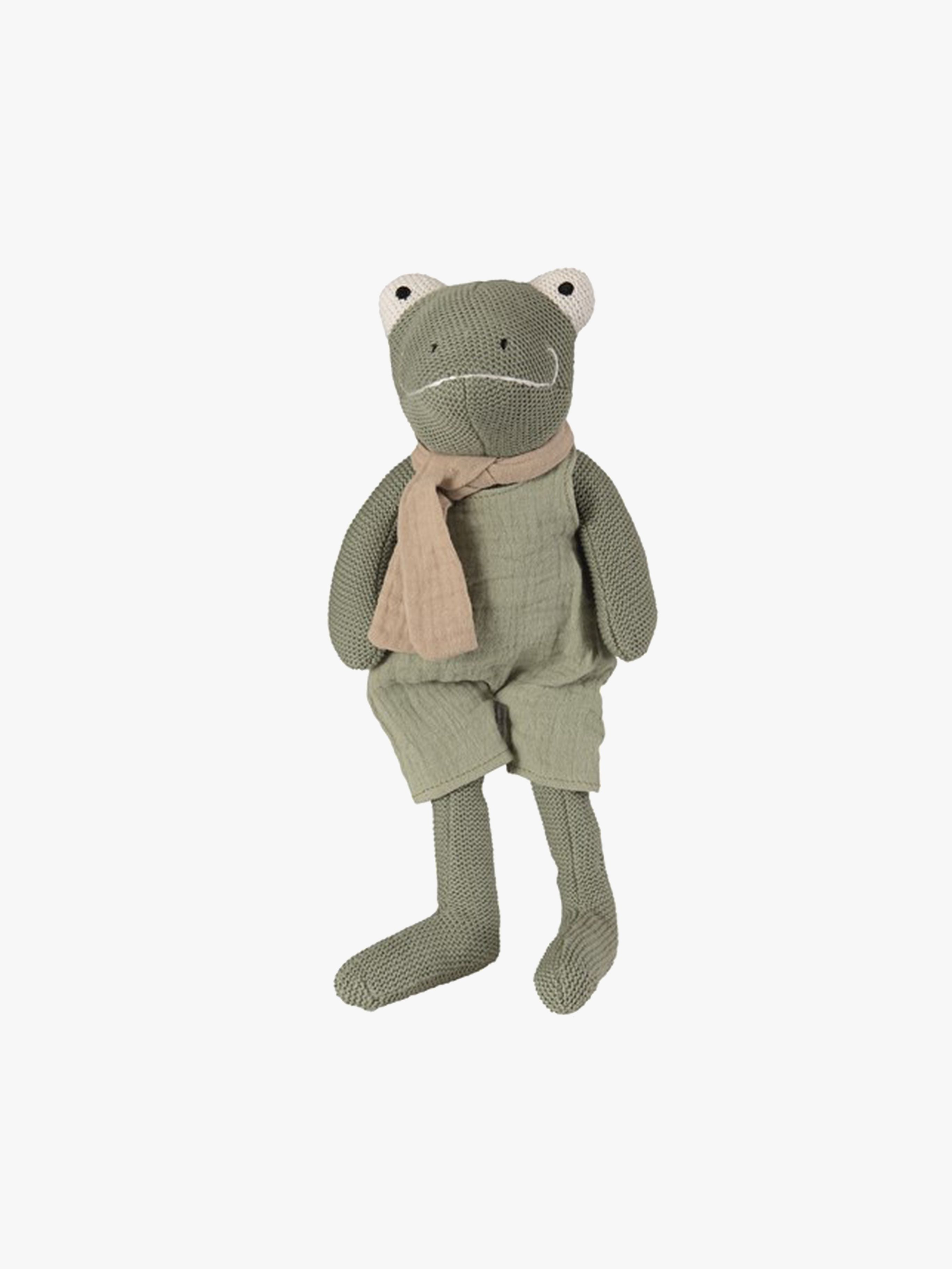 Frosch Jeremy Plüschspielzeug mit Rassel
