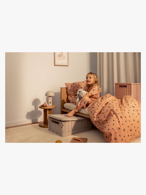 LIEWOOD Weston Aufbewahrungsbox mit Deckel & Rädern, Sandy