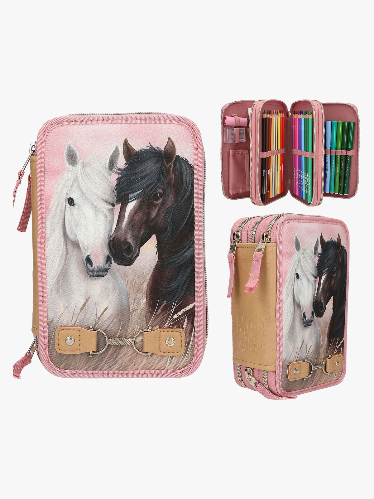 Miss Melody Dreifach-Federmäppchen Dusty Rose