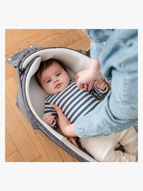 Doomoo Babynest/Babytragetasche 3-in-1, Grau