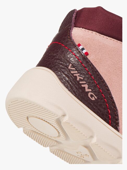 Viking Molde Barefoot Mid TEX 2V Jr Sneaker, Light Pink
