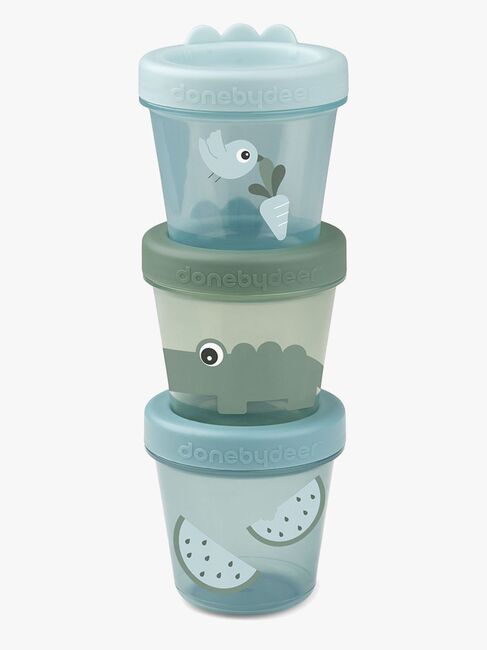 Done By Deer Croco Snackboxen 3er-Pack, Grün