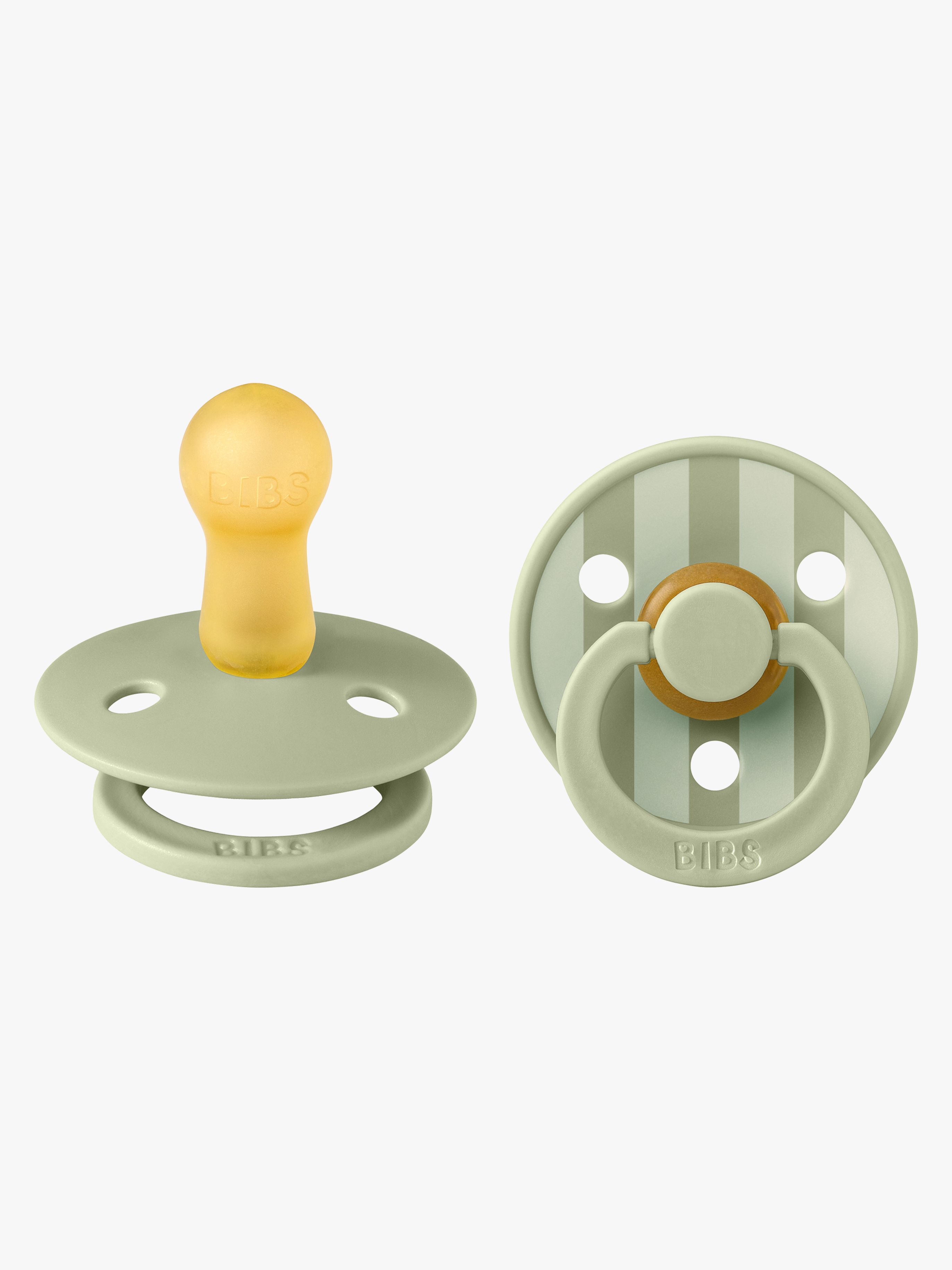 Studio Colour Schnuller 2er-Pack Latex Größe 2 Rund, Pin / Sage Mix