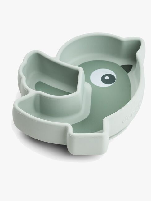 Done By Deer Stick & Stay Silikonteller Birdee, Green