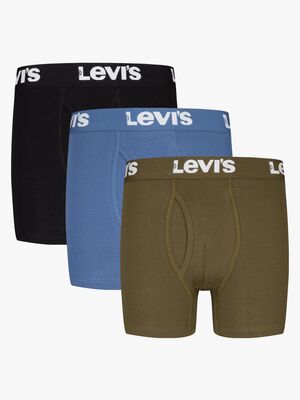 Levi's LHB Boxer Brief Unterhosen 3er-Pack, Black