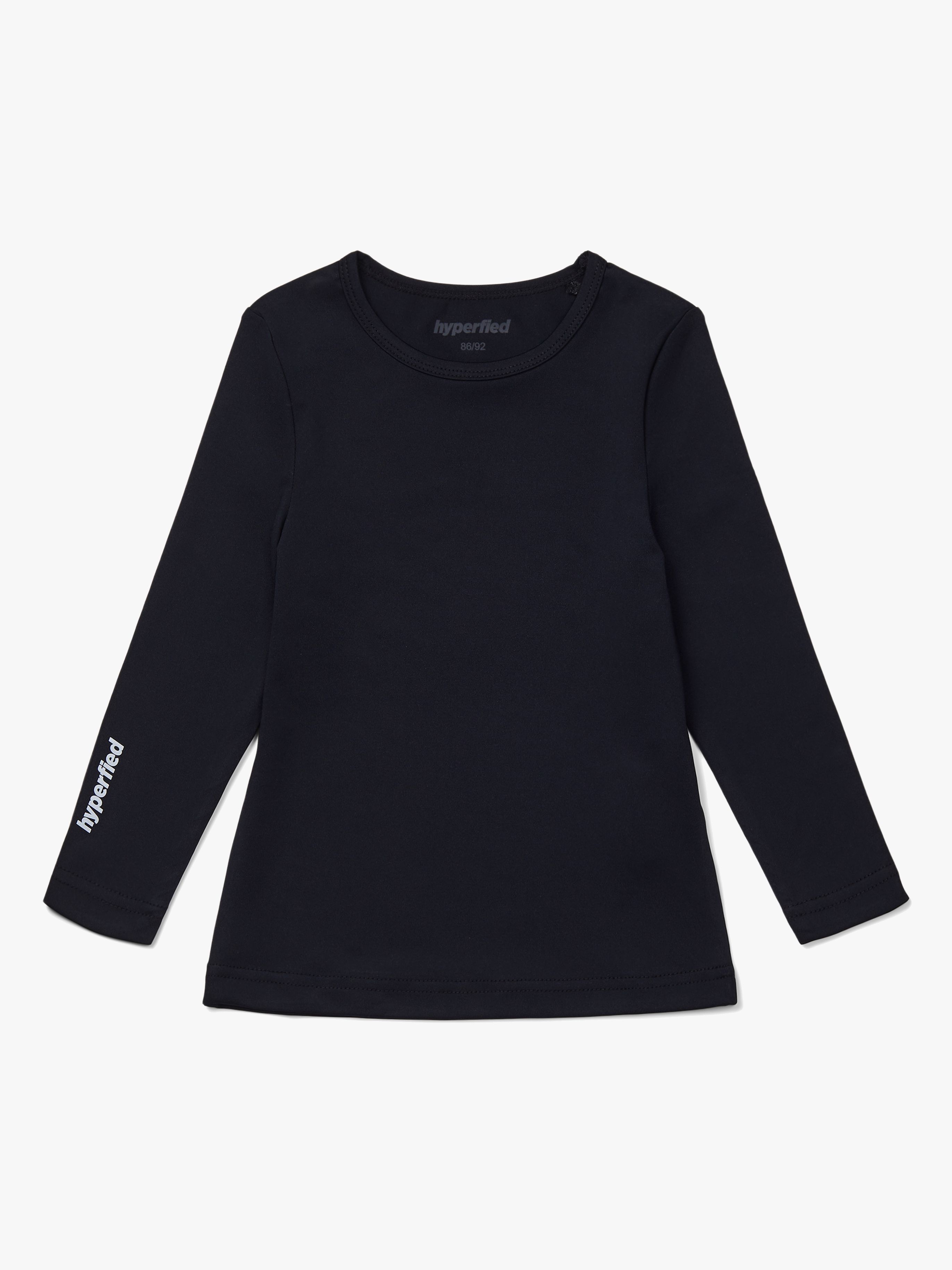 Long Sleeve Logo Top, Anthracite 86-92