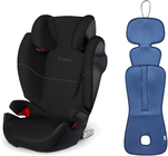 Cybex Solution M-Fix Kindersitz inkl. Ventilierendem Sitzpolster, Pure Black/Bijou Blue