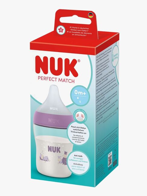 NUK Perfect Match Babyflasche 150 ml, Hippo