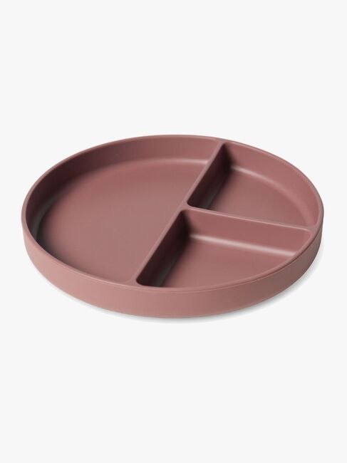 nuuroo Mingo Unterteilter Teller Silikon, Mahogany