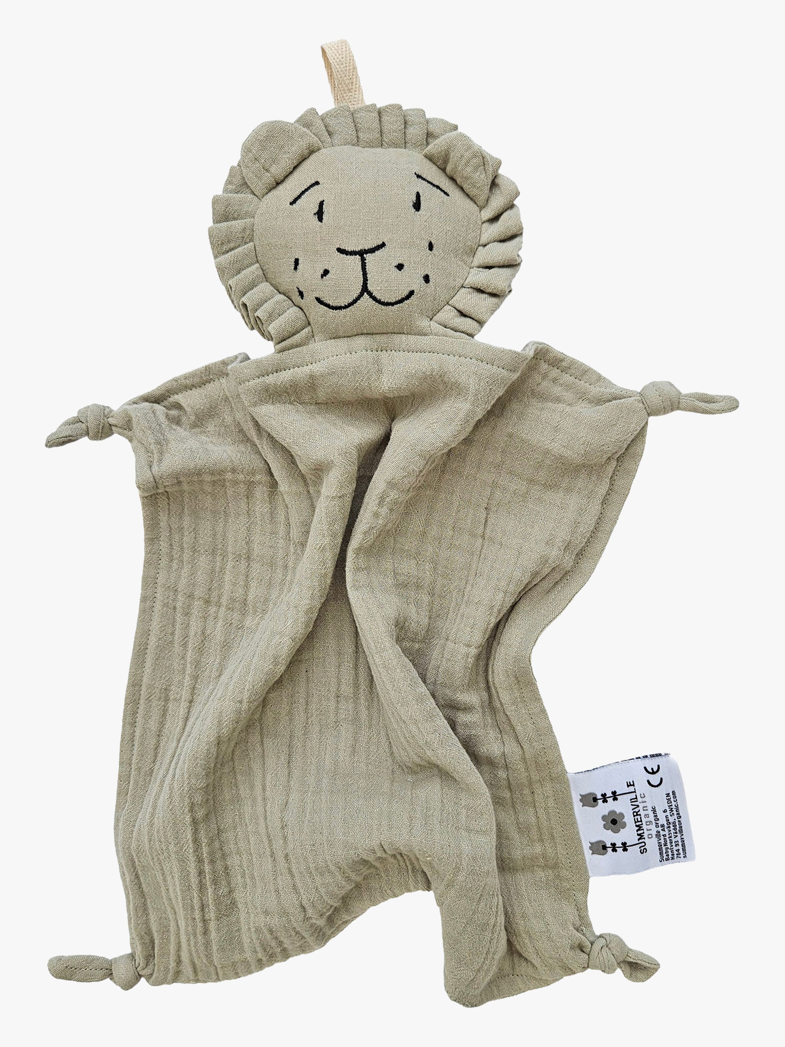 Organic Schmusetuch Löwe, Soft Sage