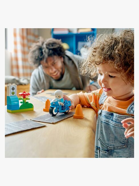 LEGO DUPLO Town 10471 Blaues Polizeimotorrad