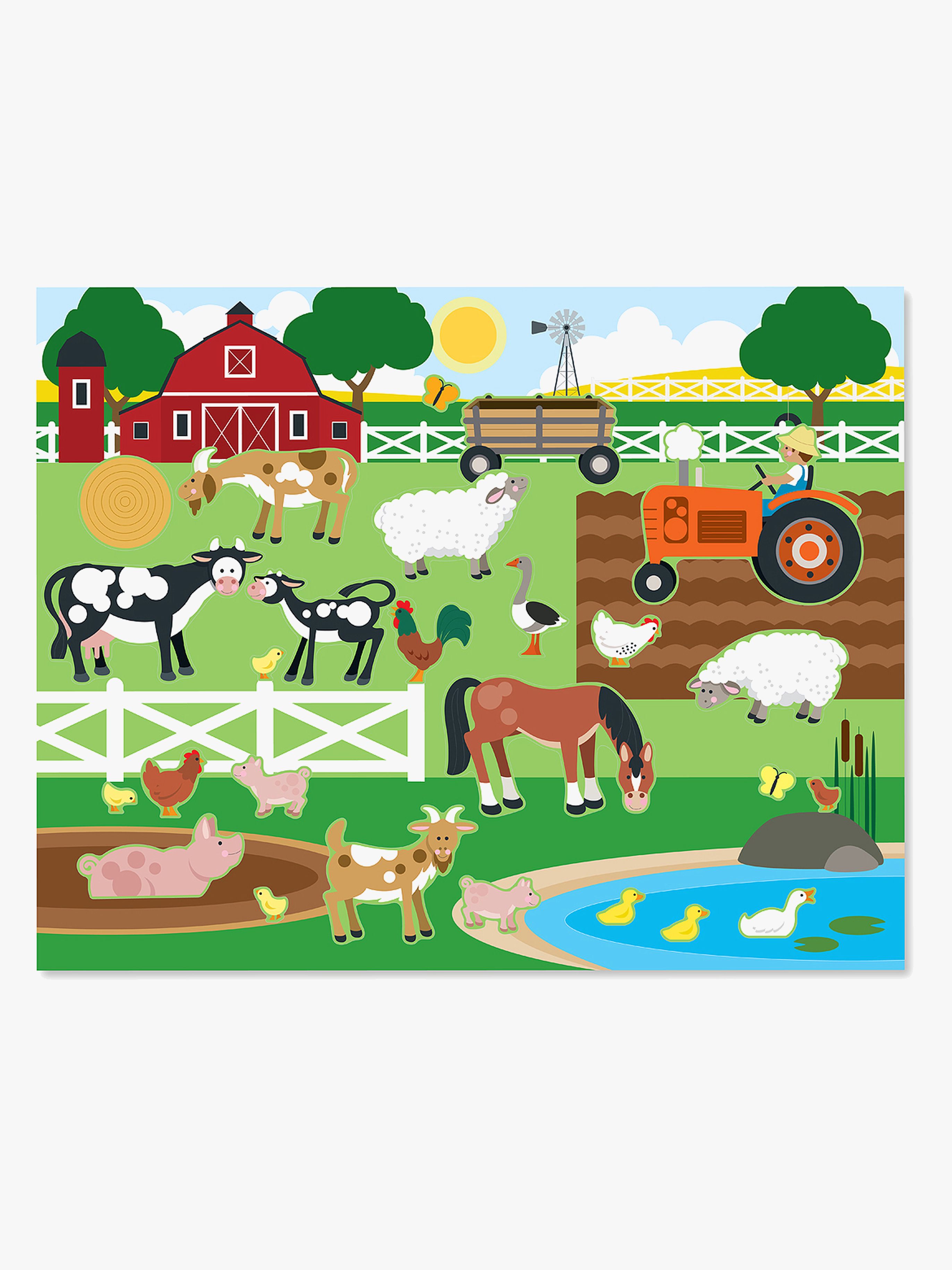 Melissa &  Doug Wiederverwendbares Stickerbuch Tier