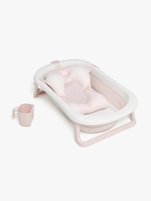 Beemoo CARE Assist Badewanne inkl. Badestütze & Duschkanne, Pink