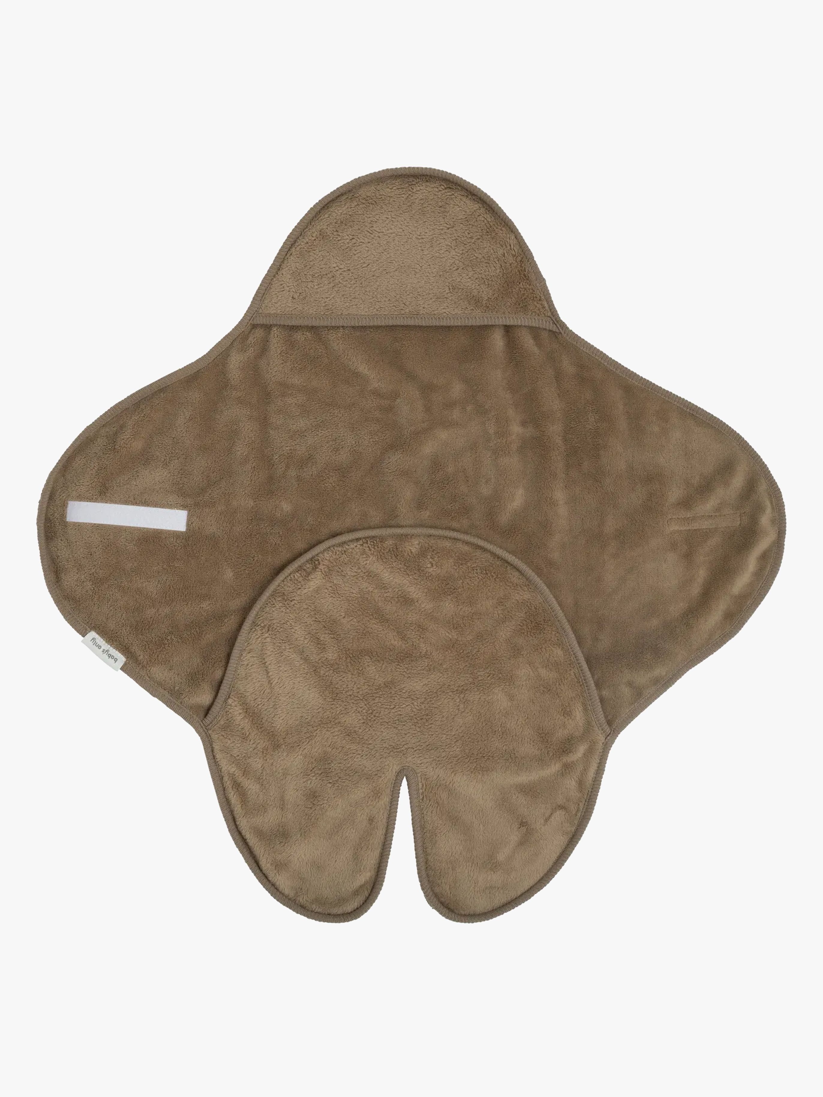 Hooded Baby Decke mit Füße Cozy, Clay