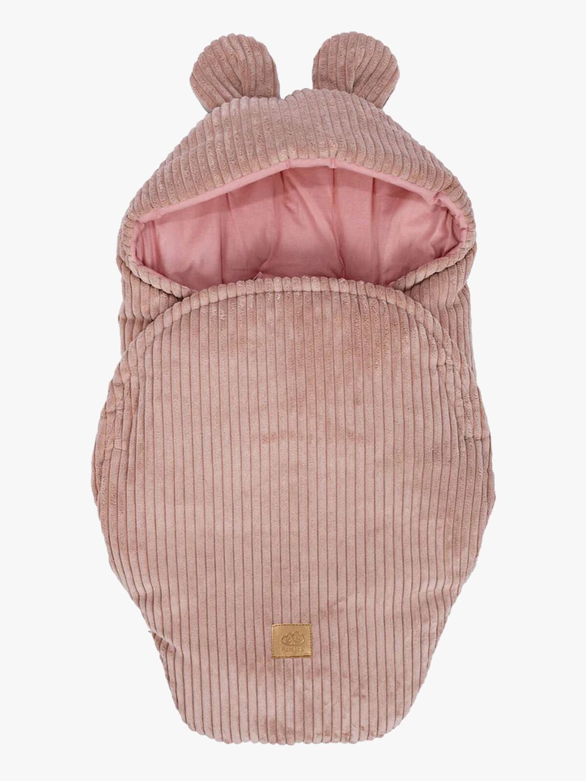 MeowBaby Aesthetic Pucktuch mit Bärenohren, Powder Pink