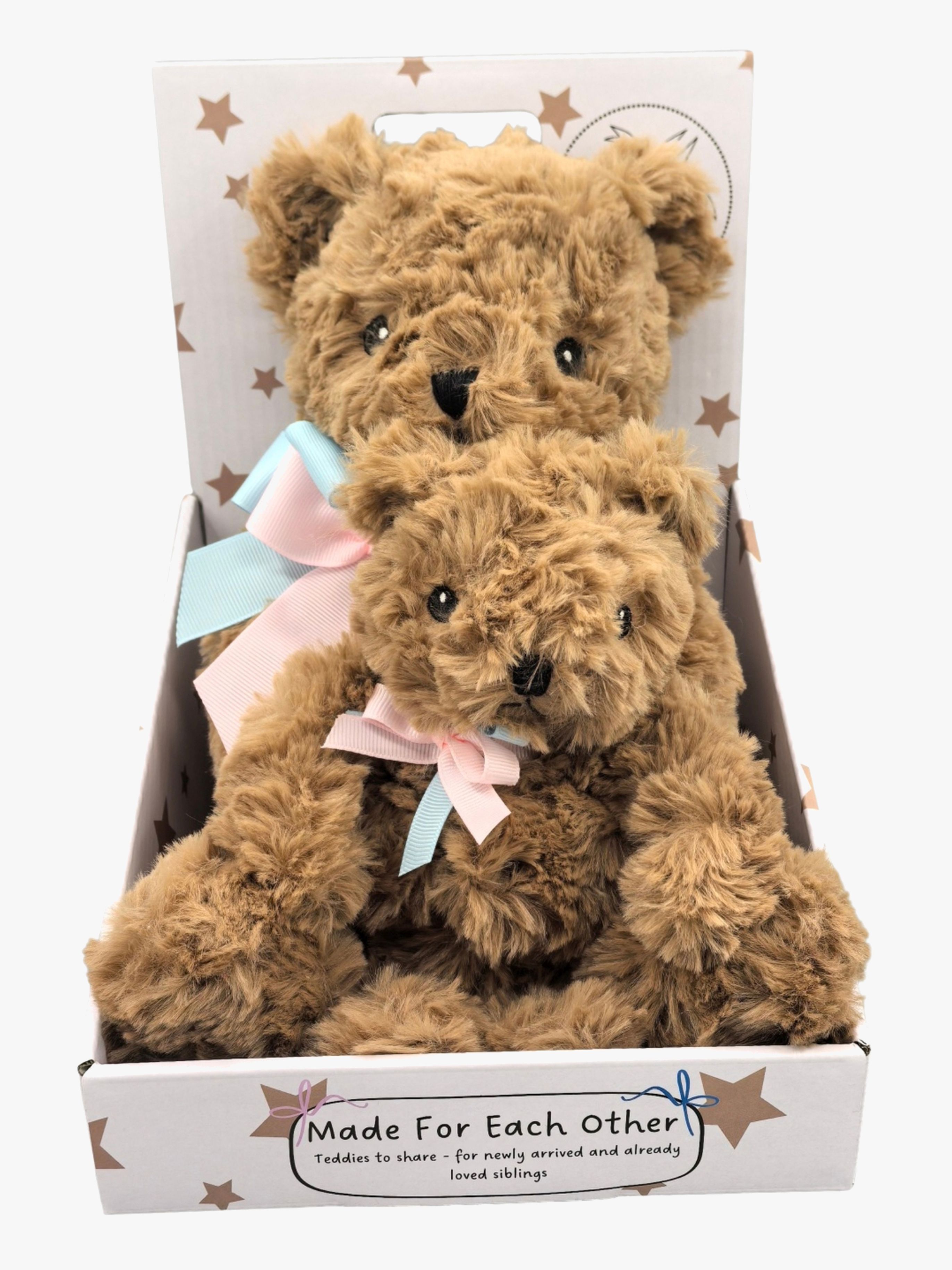 CarloBaby Geschwister-Teddy Groß &  Klein, Braun