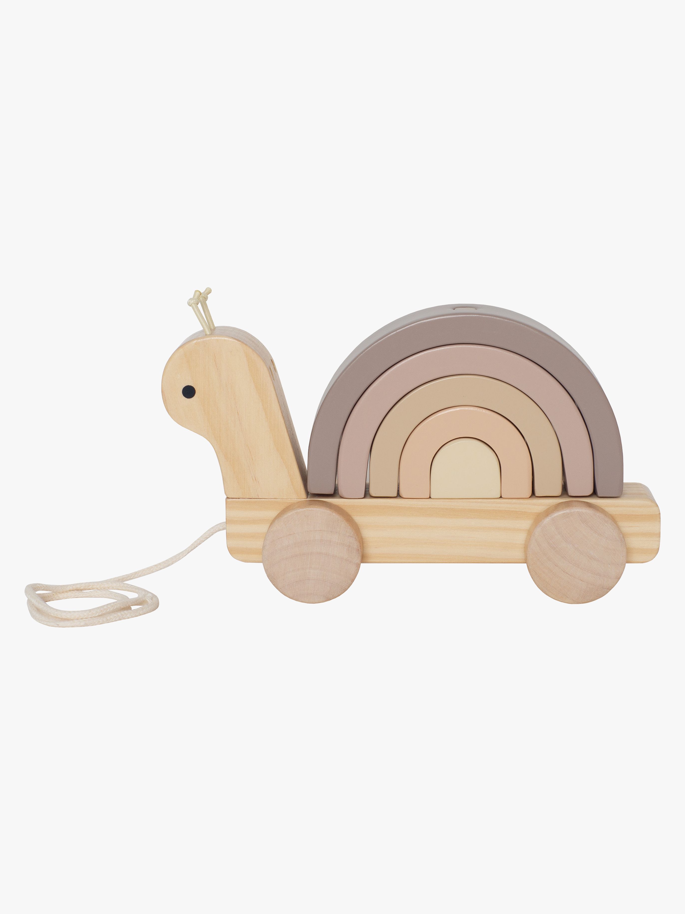 Nachziehspielzeug Schnecke mit Regenbogen