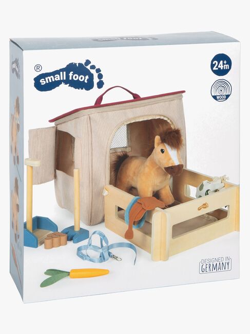 Small Foot Spielset Pferd mit Stall in der Tasche