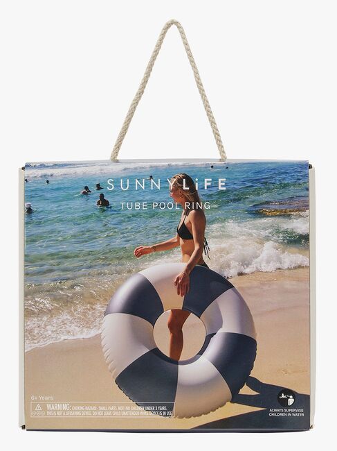 SUNNYLiFE Schwimmring, Navy Stripe