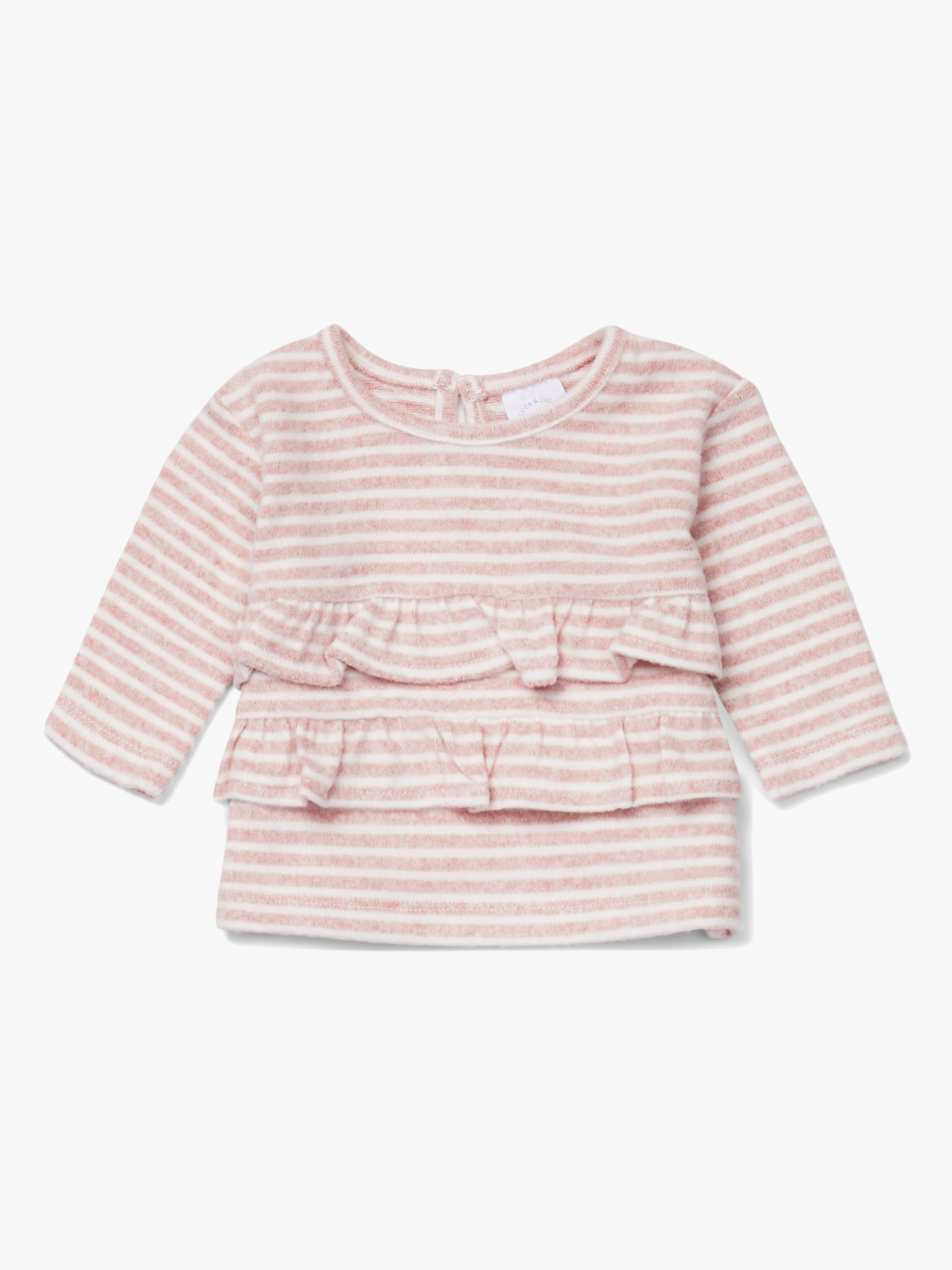 Luca &  Lola Asia Pullover Baby, Pink Stripes 80