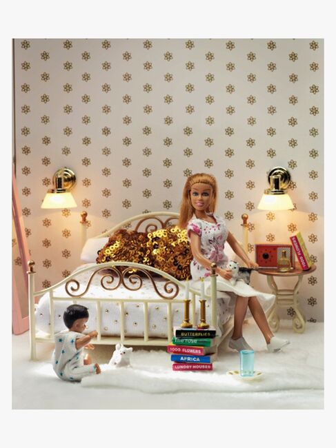 Lundby Puppenhausmöbel Småland Messingbett