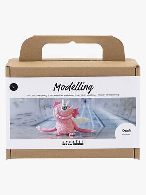 Creativ Company Bastelset Mini Modelliermasse Monster Sally