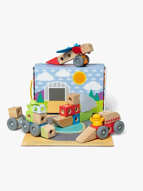 Melissa & Doug Blockables Bausatz Fahrzeug 54 Teile