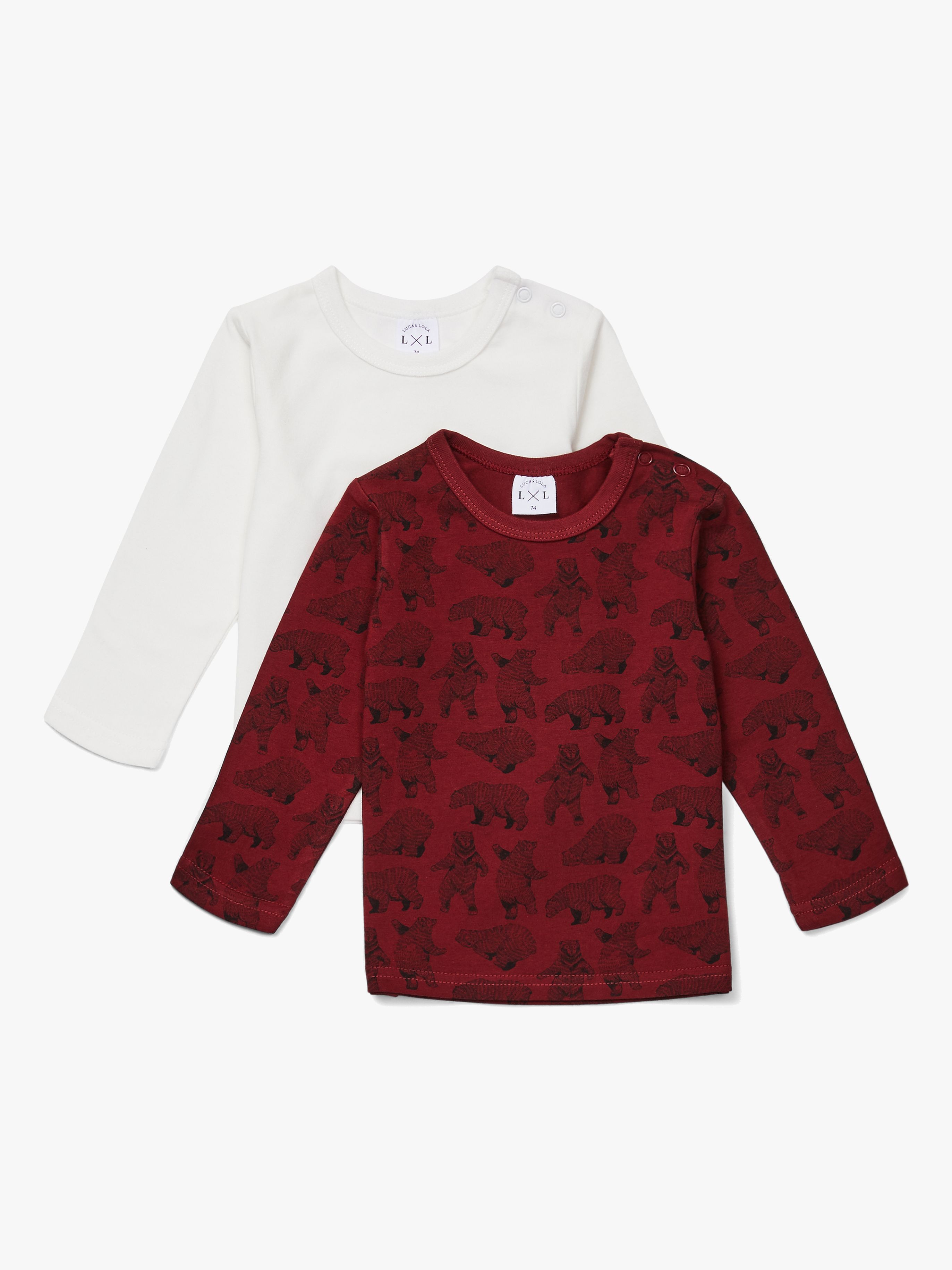 Luca &  Lola Montay Langarmshirt 2er-Pack, Red 62
