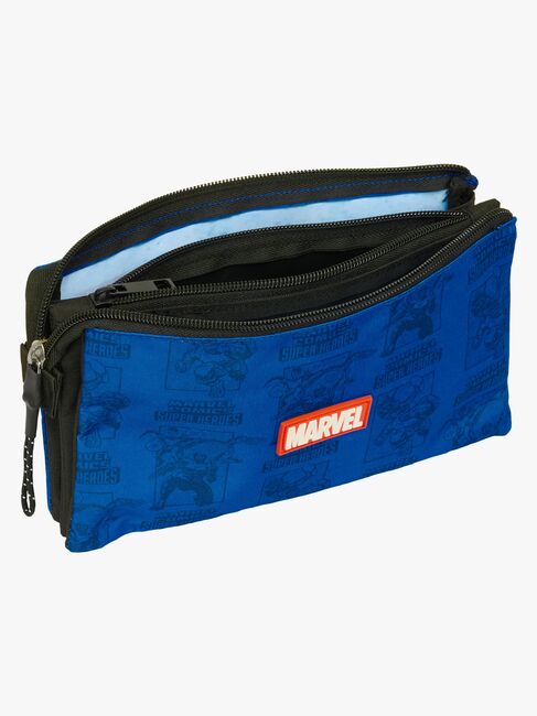 Marvel Avengers Dreifach-Federmäppchen, Blau