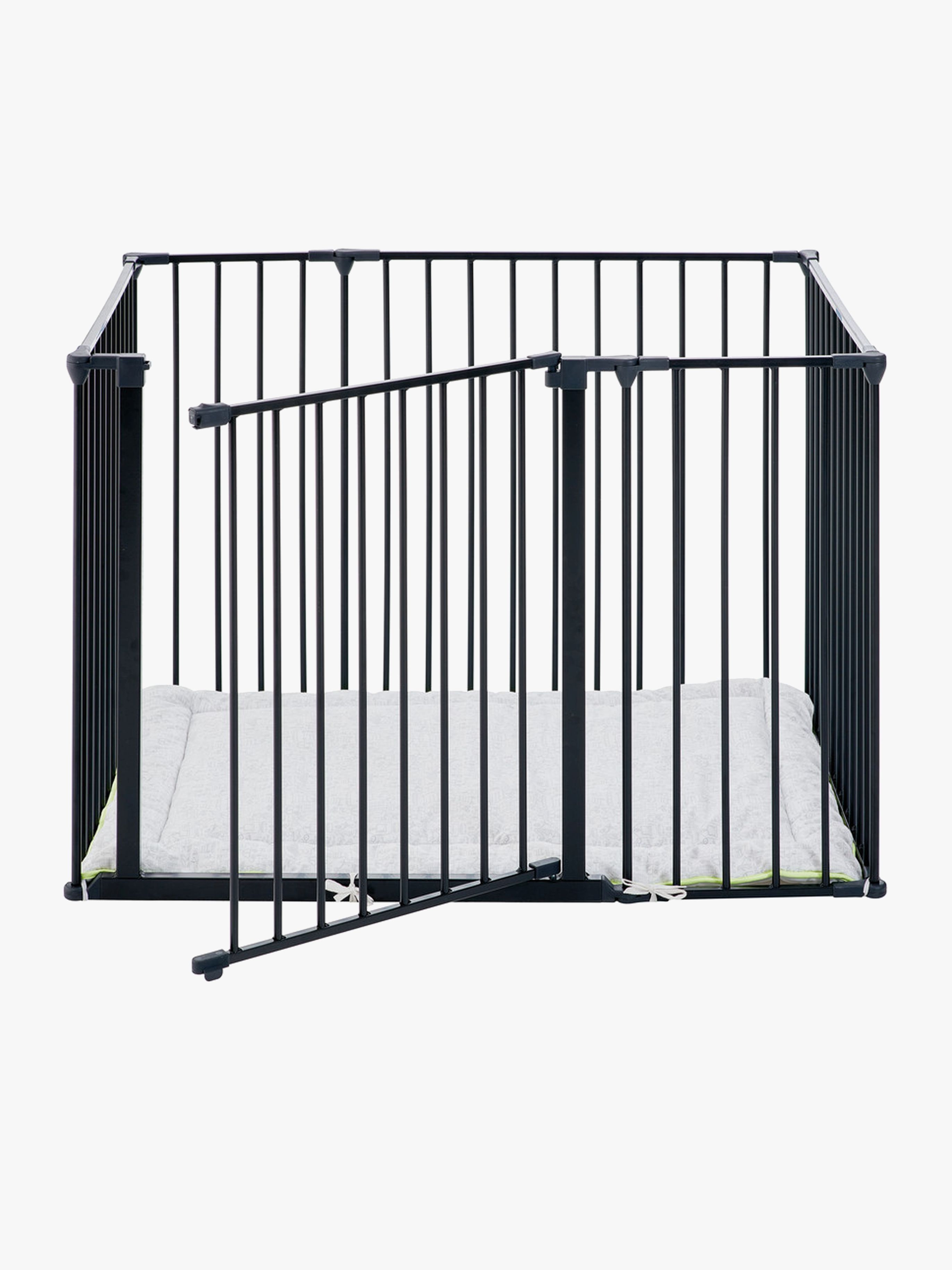 BabyDan Laufgitter Square 105x72x71 cm, Schwarz