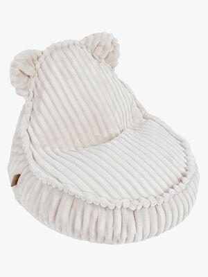 Meowbaby Churros Sitzsack Teddy, Cotton Candy White