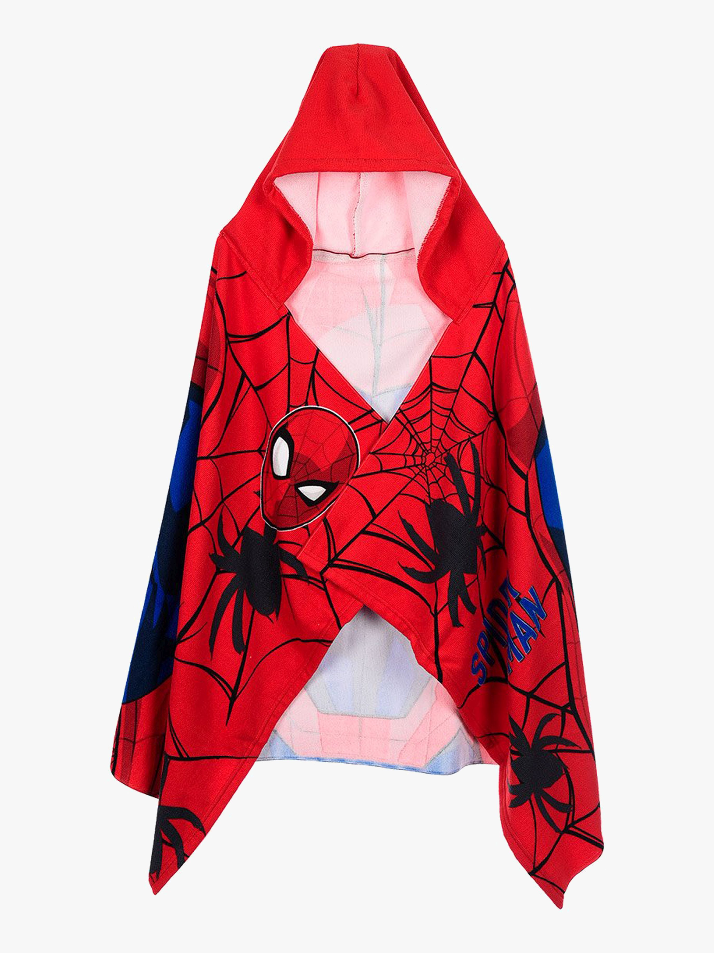 Marvel Spider-Man Strandhandtuch mit Kapuze, Rot
