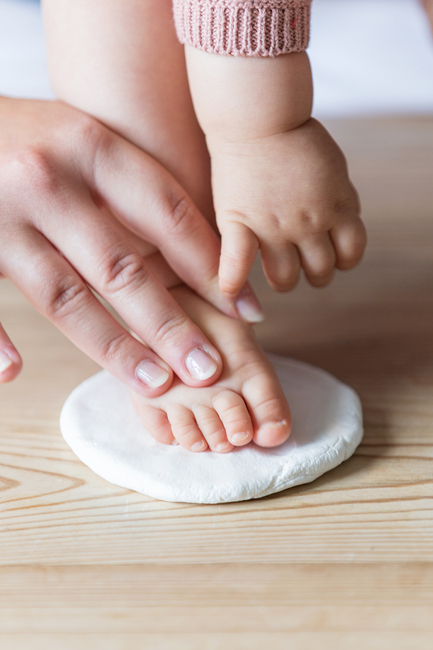 Tiny Love Babyprint Rahmen Handabdruck Doppelt, Weiß