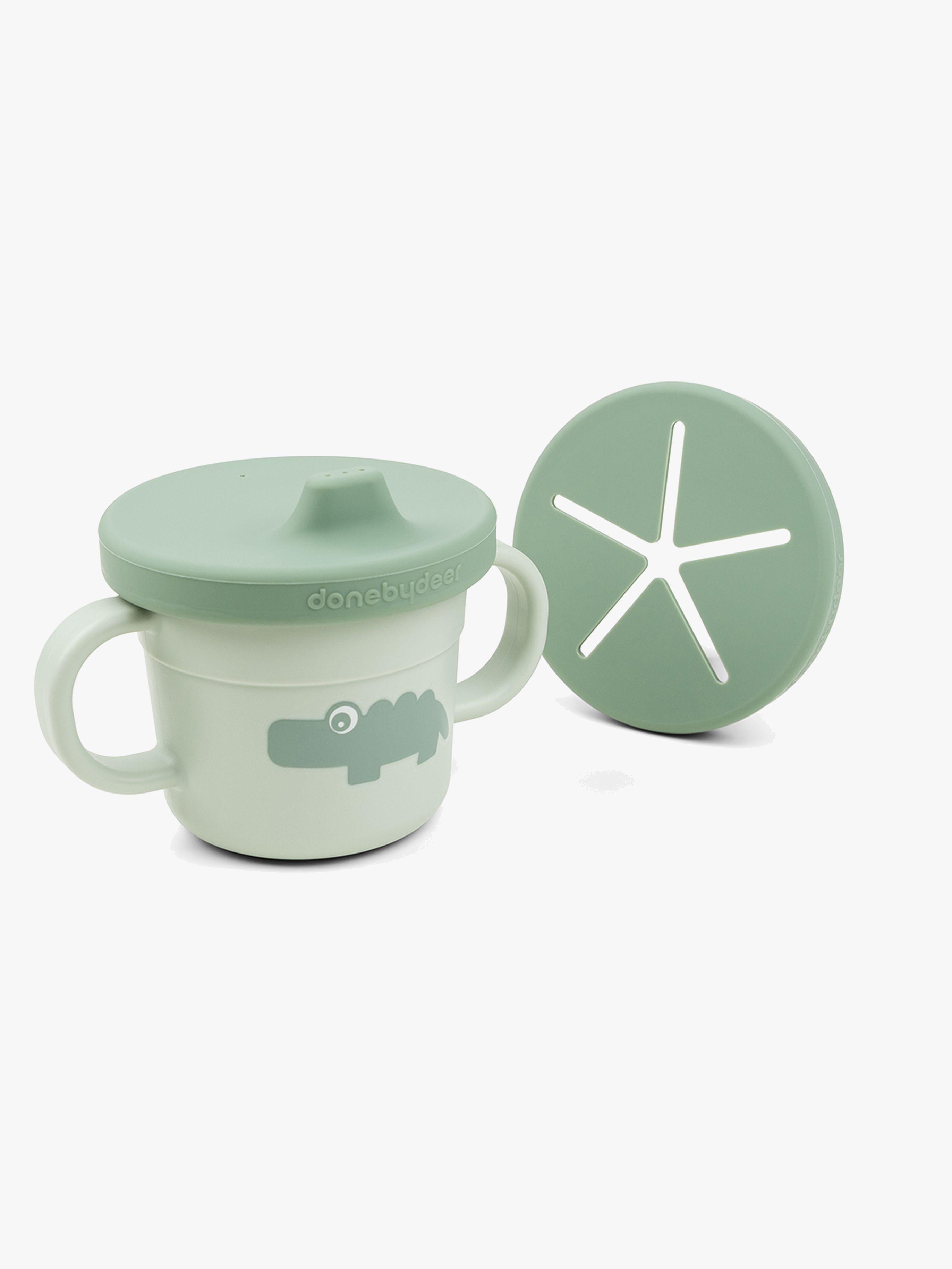 Foodie Snack- & Trinkbecher Croco, Green