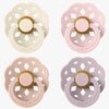 BIBS Boheme Schnuller 4er-Pack Latex Größe 1, Ivory/Blush/Blossom/Dusky Lilac