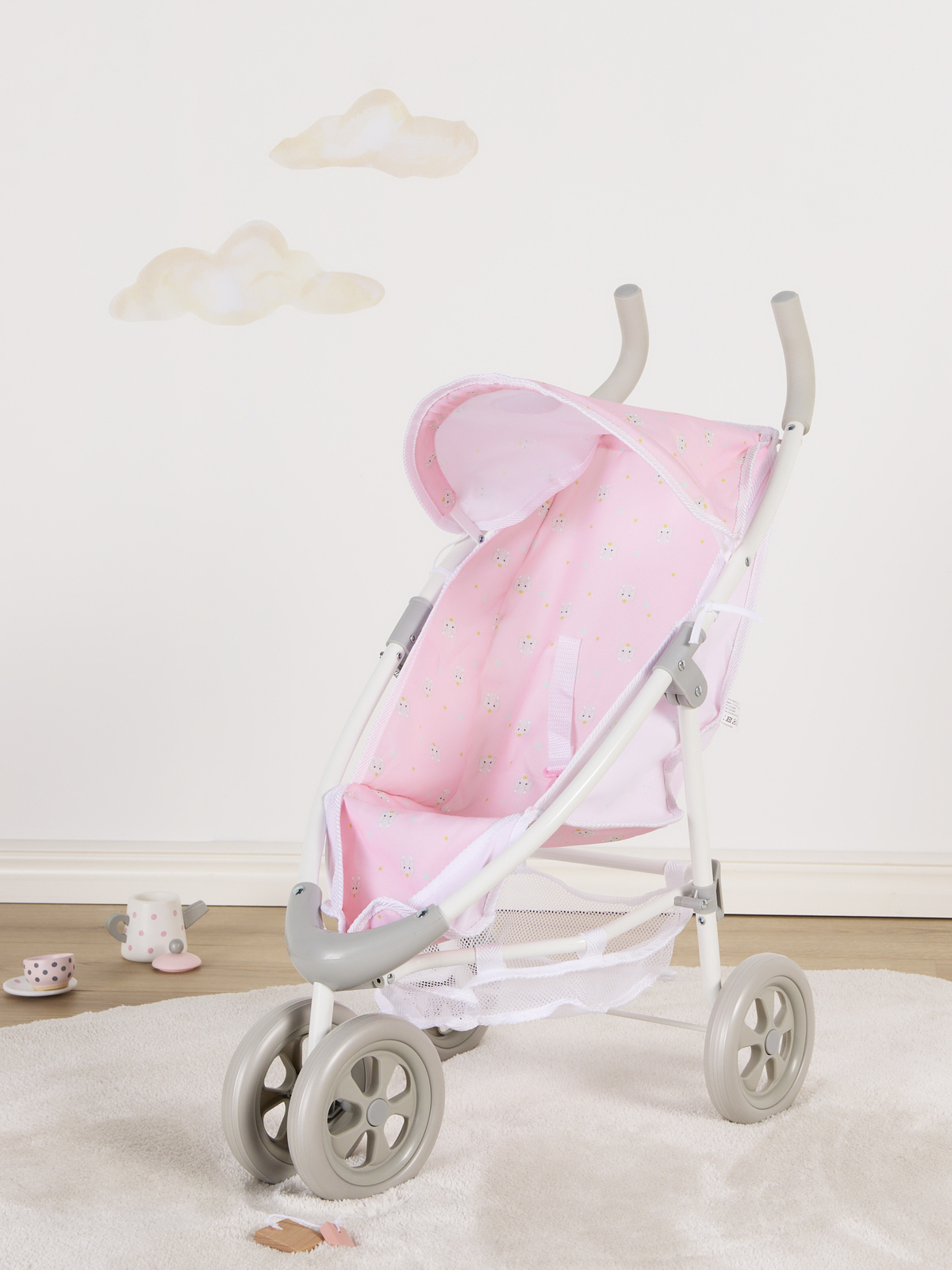Cloudberry Castle Puppenwagen Jogging, Rosa