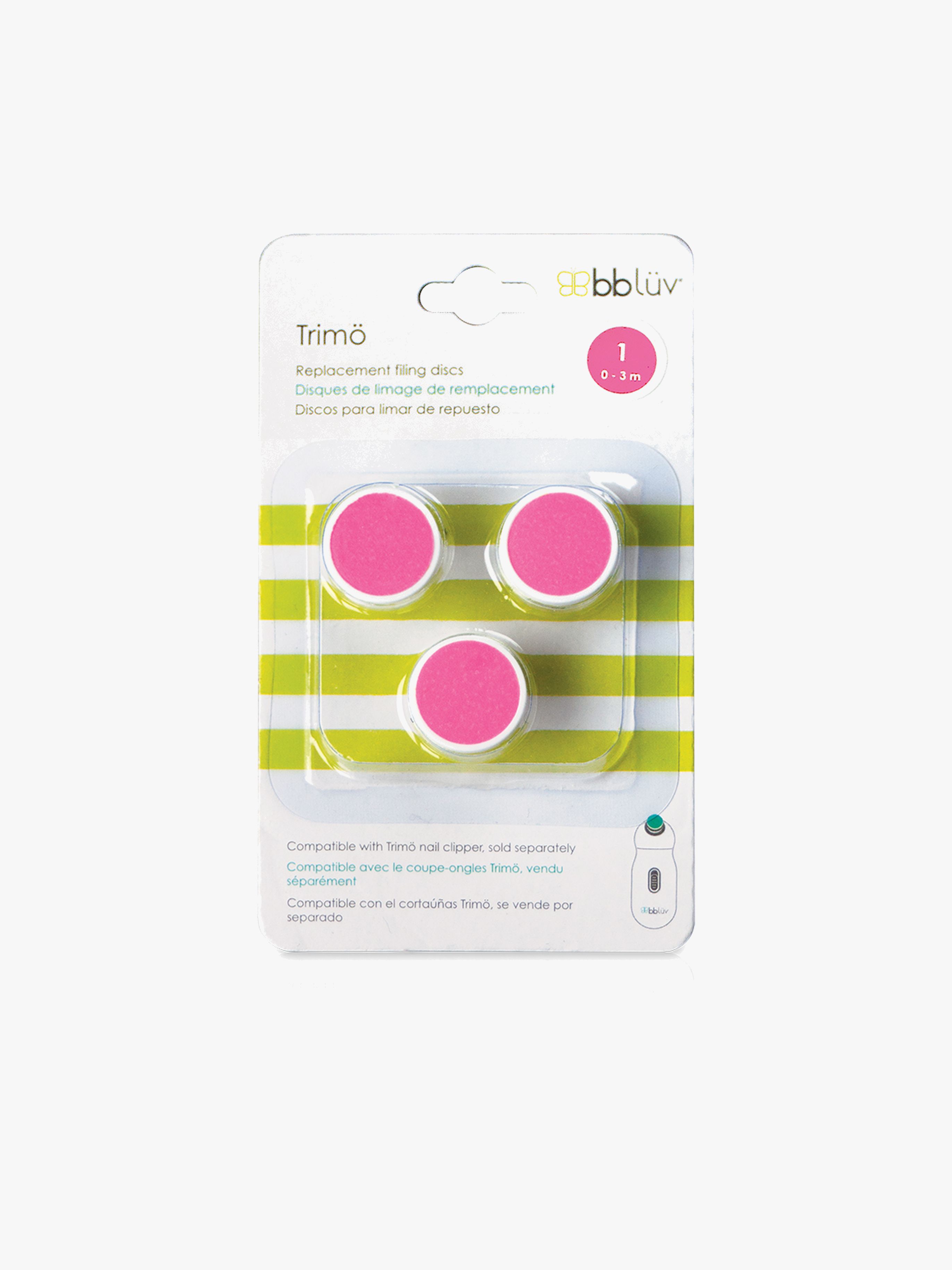 bblüv Elektrische Nagelfeile Nachfüllpackung 0-3 Monate, Rosa