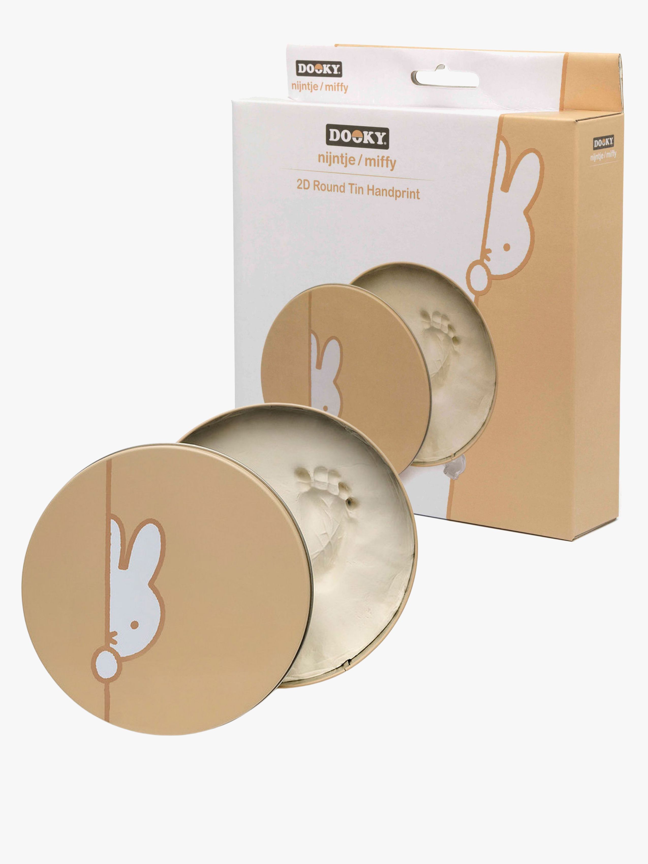 x Miffy Handabdruck Rund, Beige