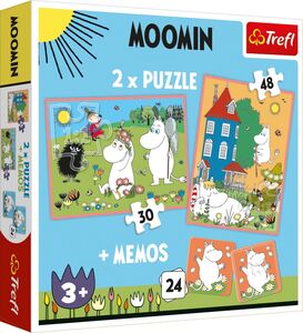 Trefl Mumin Puzzles 2-in-1 + Memo-Spiel