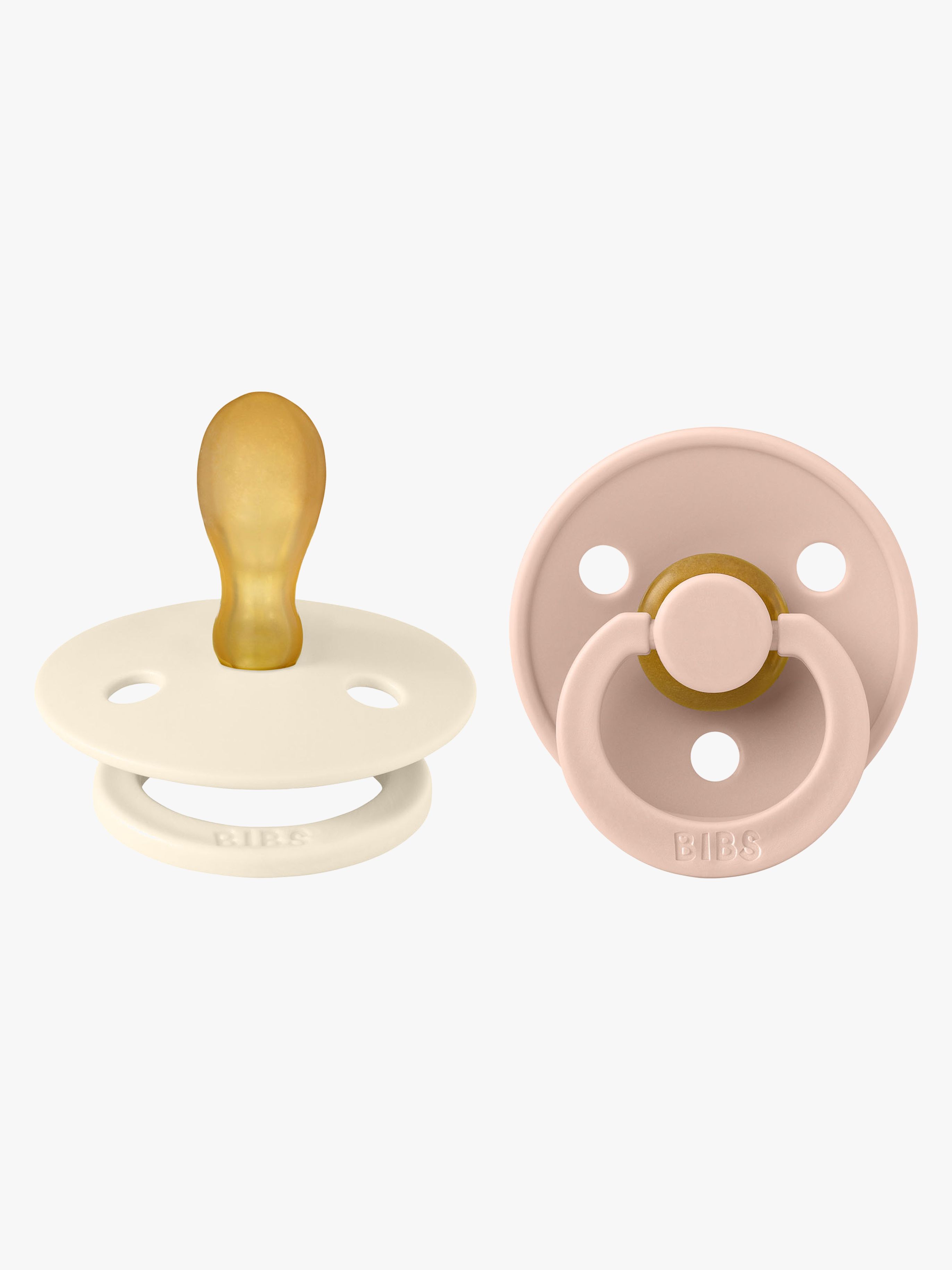 Colour Schnuller 2er-Pack Latex Größe 2, Ivory / Blush