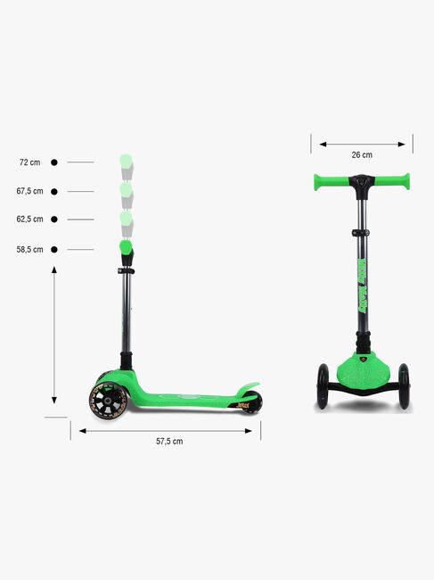 Milly Mally Jelly Tretroller, Grün