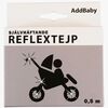 AddBaby Selbsthaftendes Reflektortape 0,5 m, Schwarz