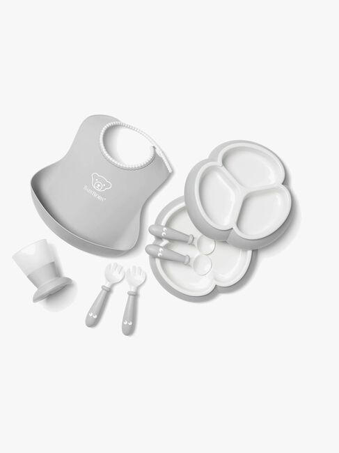 BabyBjörn Kindergeschirr 8-teilig, Grau