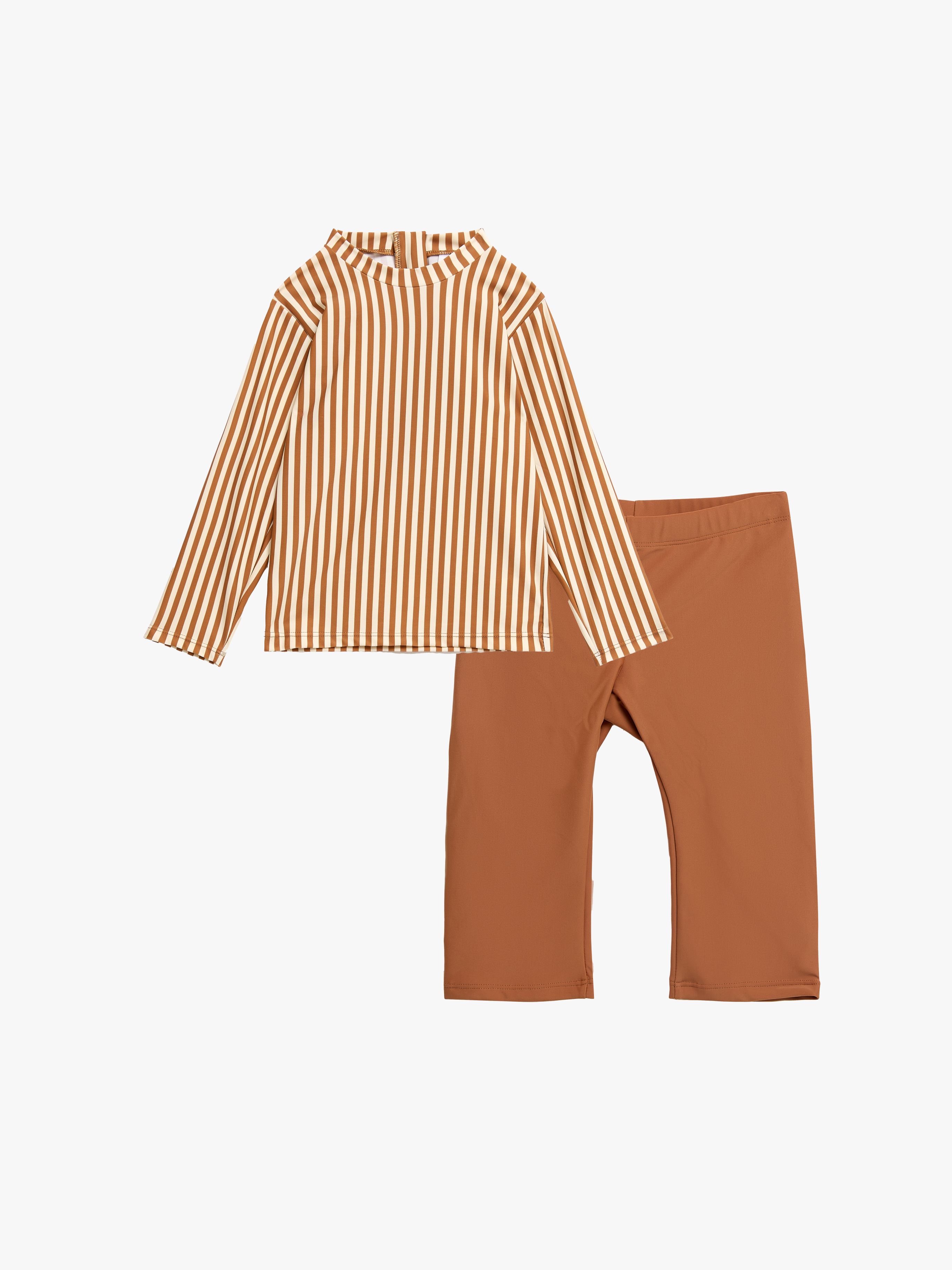 Nordbjørn Almö UV-Set, Brown Stripe, 98-104