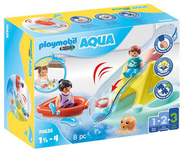 Playmobil 1.2.3 Aqua Water Seesaw with Boat Baukasten